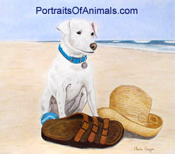 Jack Russell Terrier Dog Portrait - Pet Portraits by Cherie